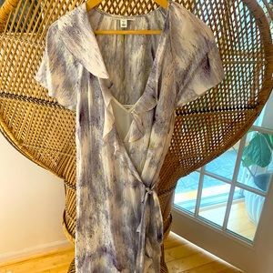 Banana Republic silk wrap dress